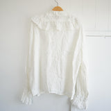 Gauze#(ガーゼ)　ameri　アンティークフリルブラウス（G1160）