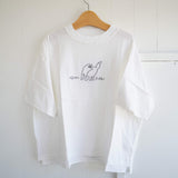 grin(グリン)　アニマル刺繍　Tシャツ　(8262c-036)