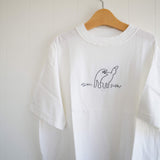 grin(グリン)　アニマル刺繍　Tシャツ　(8262c-036)