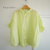 prit(プリット) 　５分袖　レギュラーカラービッグシャツ（P82630）