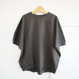 TRAVAIL MANUEL(トラバイユマニュアル)  ミディ天竺カービープルオーバーTシャツ（2048）