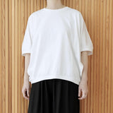 TRAVAIL MANUEL(トラバイユマニュアル)  ミディ天竺カービープルオーバーTシャツ（2048）