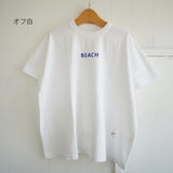 快晴堂(かいせいどう)  海上がり　GIRL'S Tシャツ　WIDE FIT　（62c-106）　BEACH　