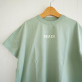 快晴堂(かいせいどう)  海上がり　GIRL'S Tシャツ　WIDE FIT　（62c-106）　BEACH　