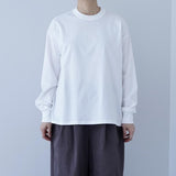 TRAVAIL MANUEL(トラバイユマニュアル)  ミディ天竺 バックラウンドロングスリーブTシャツ(2041)