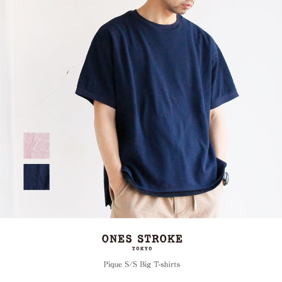 ONES STROKE-  * Pique S / S Big T-shirts (K3524-71) 2 colors