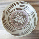 Yachimun Pottery Studio Insect Sound Shaku Plate (Fish)
