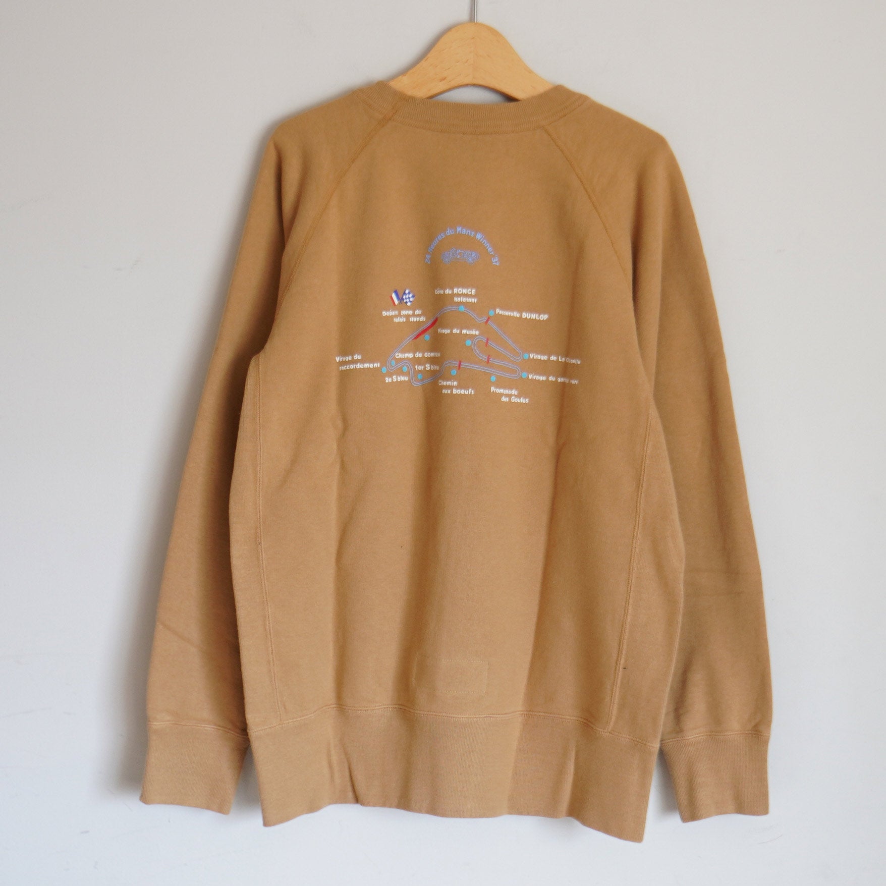 美品です 快晴堂 裏起毛スエット前後プリントトレーナー 定価15,400円