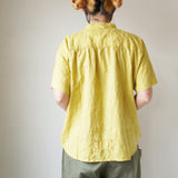 快晴堂(かいせいどう)  スプリングリネン Girl'sスタンドシャツ 11S-65