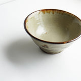 やちむん　saora pottery　 5寸マカイ(刷毛目　飴)