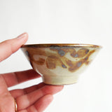 やちむん　saora pottery　 3.5寸マカイ(唐草　飴)