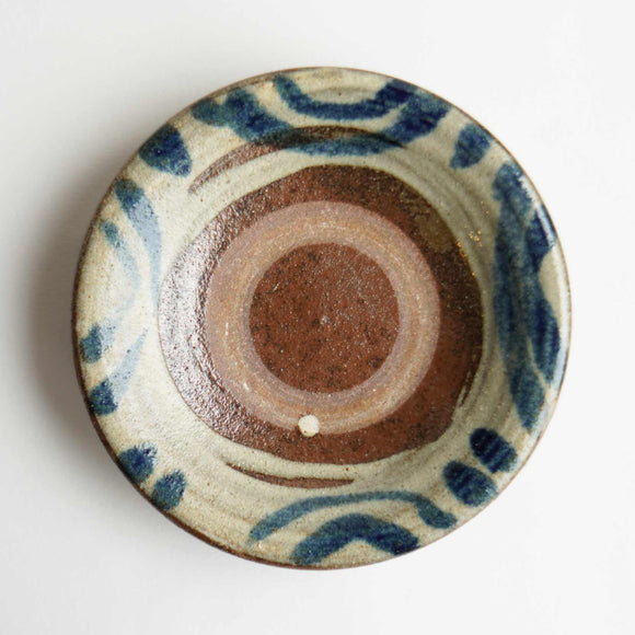 やちむん　saora pottery　 4寸皿(波紋)