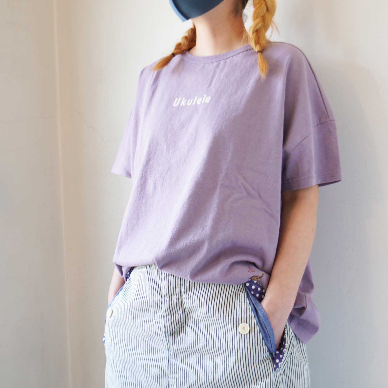 2024 快晴堂 コットン WAVE Tシャツ 4； レッド サイズ:3+ 42C