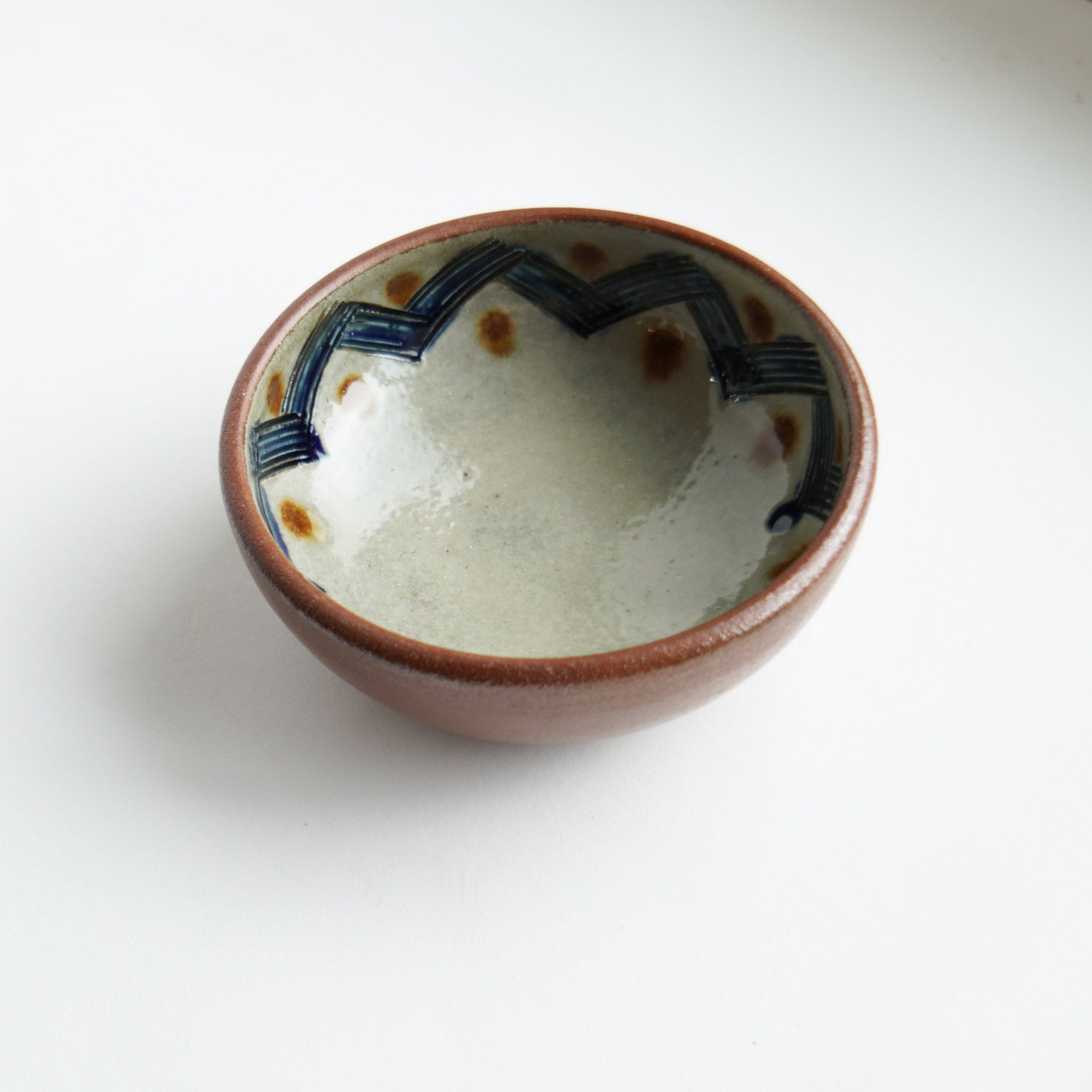 ヒネモスノタリ 4寸丸鉢（幾何学紋）やちむん – Rico・リコ出張所