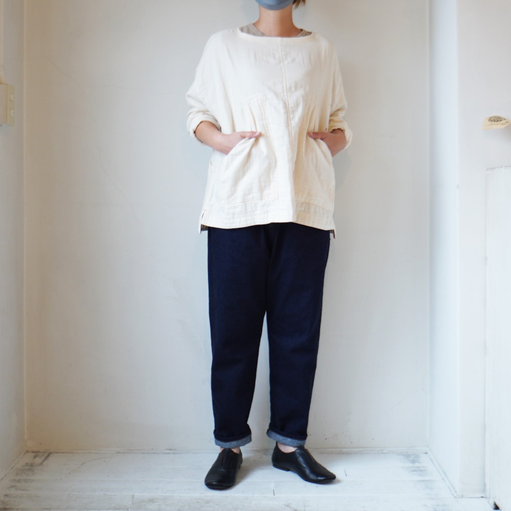 快晴堂　トリプルガーゼシャツ　サイズ2 快晴堂(かいせいどう) トリプルガーゼ Wide Tシャツ 13s-28 – Rico