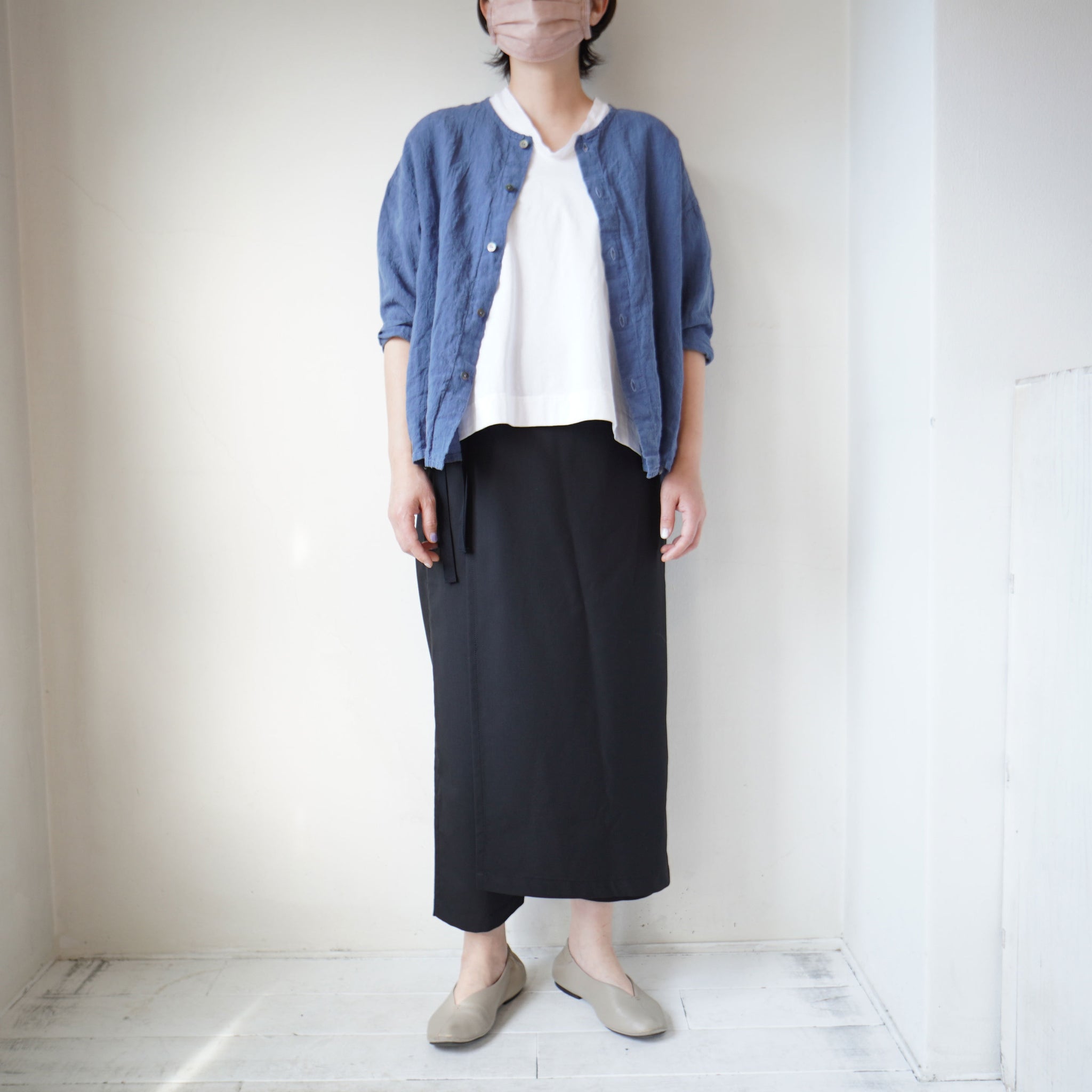 TRAVAIL MANUEL(トラバイユマニュアル) T/Wトロ ラップパンツ(521024