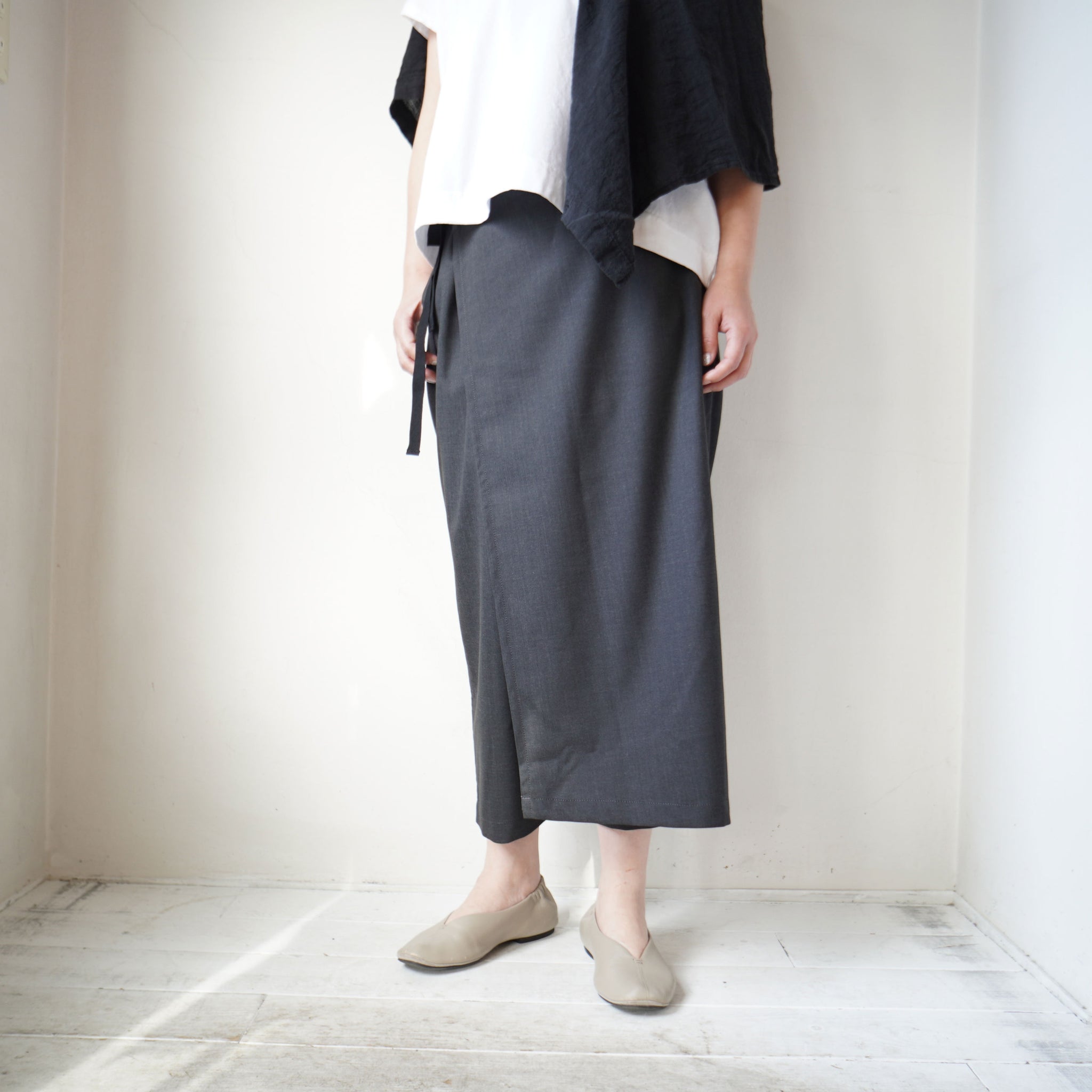 TRAVAIL MANUEL(トラバイユマニュアル) T/Wトロ ラップパンツ