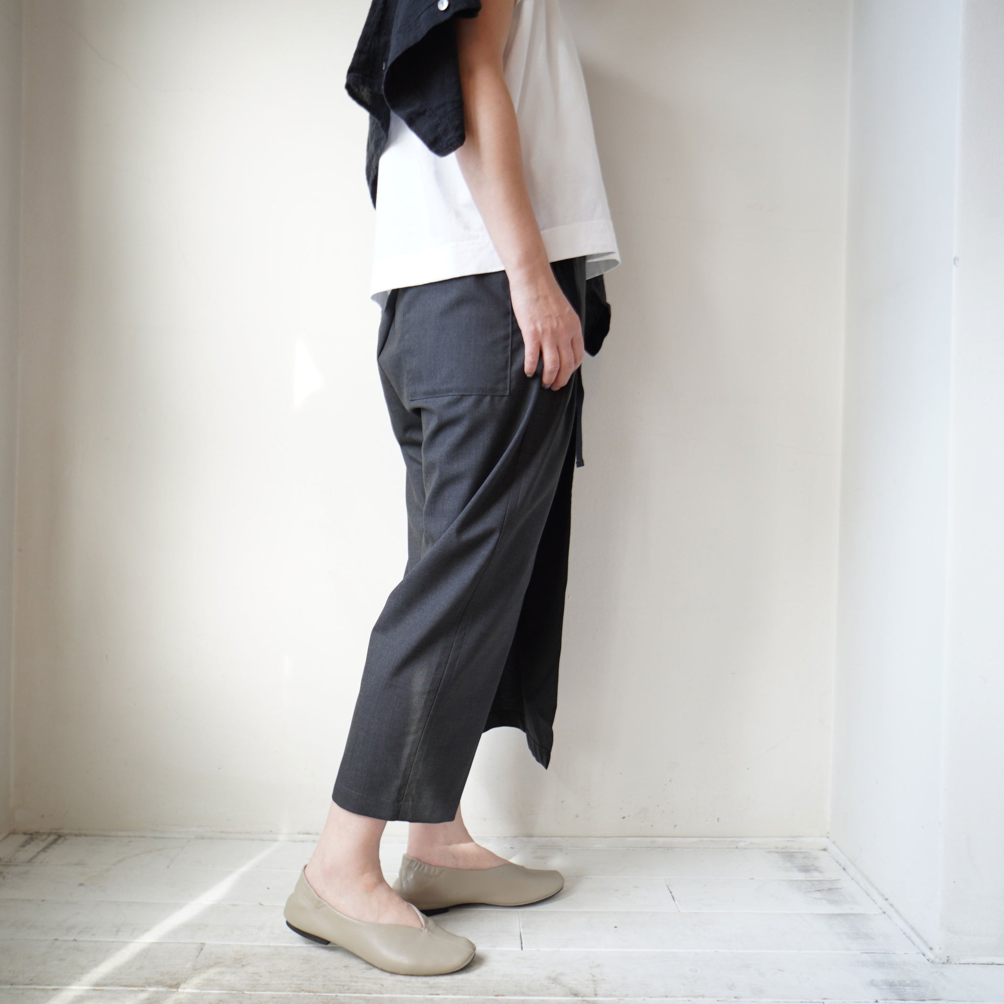 TRAVAIL MANUEL(トラバイユマニュアル) T/Wトロ ラップパンツ