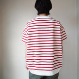 快晴堂(かいせいどう)  Wide 後ろ裾水玉半袖Tシャツ (22c-10)　