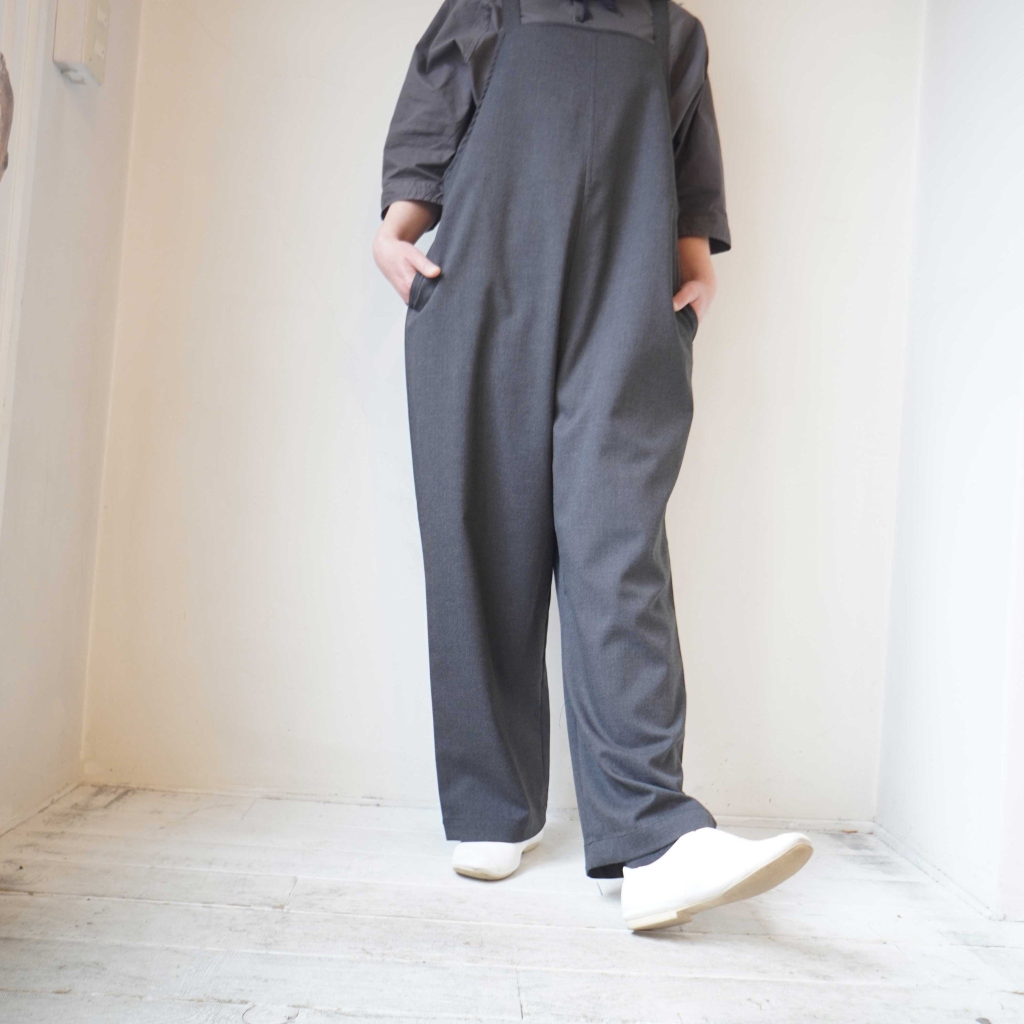 TRAVAIL MANUEL TR ツイル サロペット パンツ □0124KH①