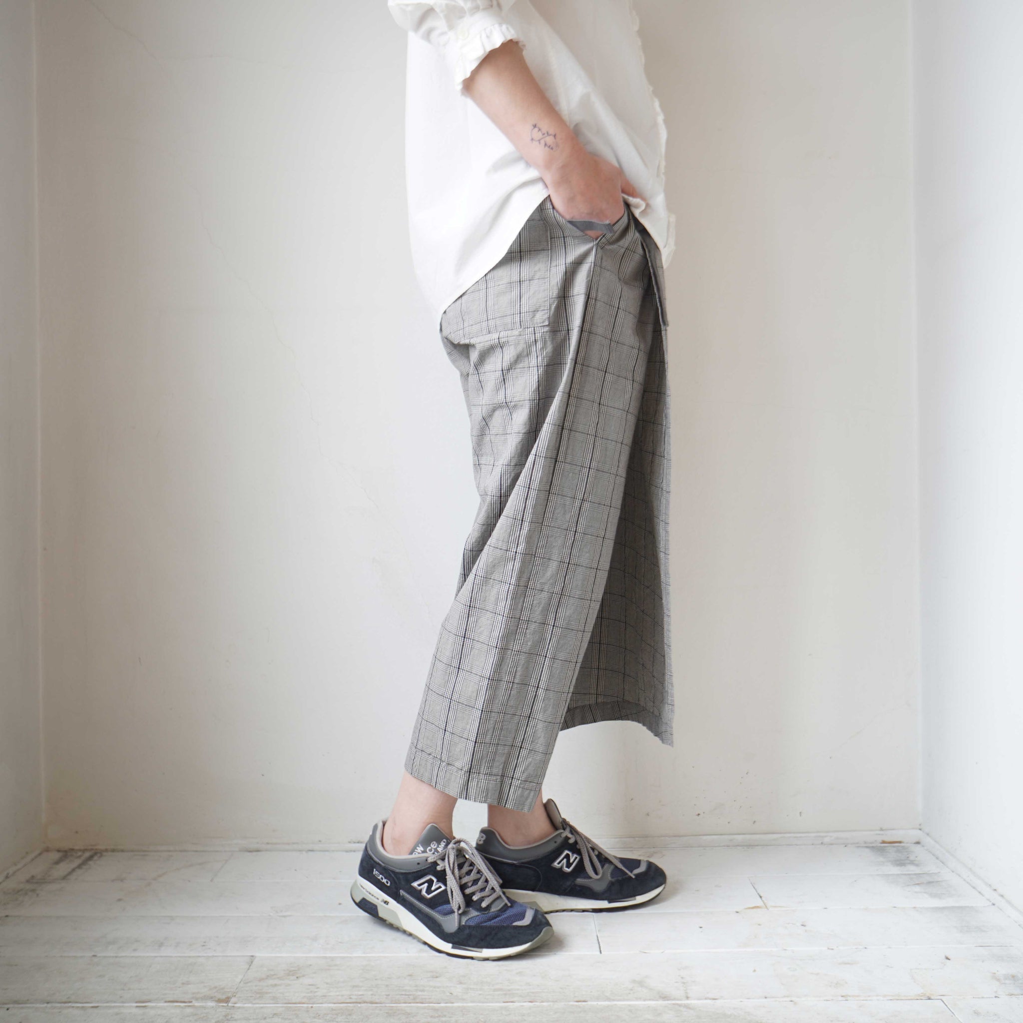 TRAVAIL MANUEL(トラバイユマニュアル) CLチェックワッシャーラップ