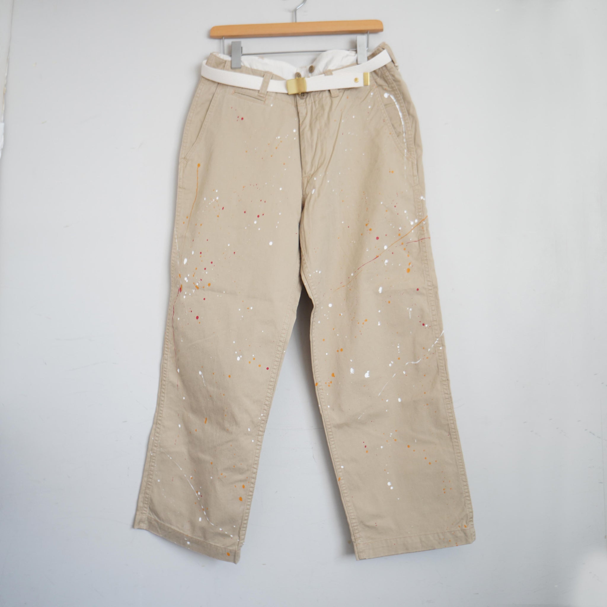 MASTER&CO(マスターアンドコー) CHINO PANT WITH PAINT(ベージュ